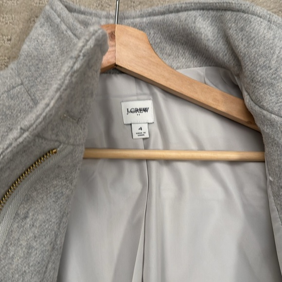 Brand New Never Worn Jcrew City coat with button neck - Picture 9 of 14